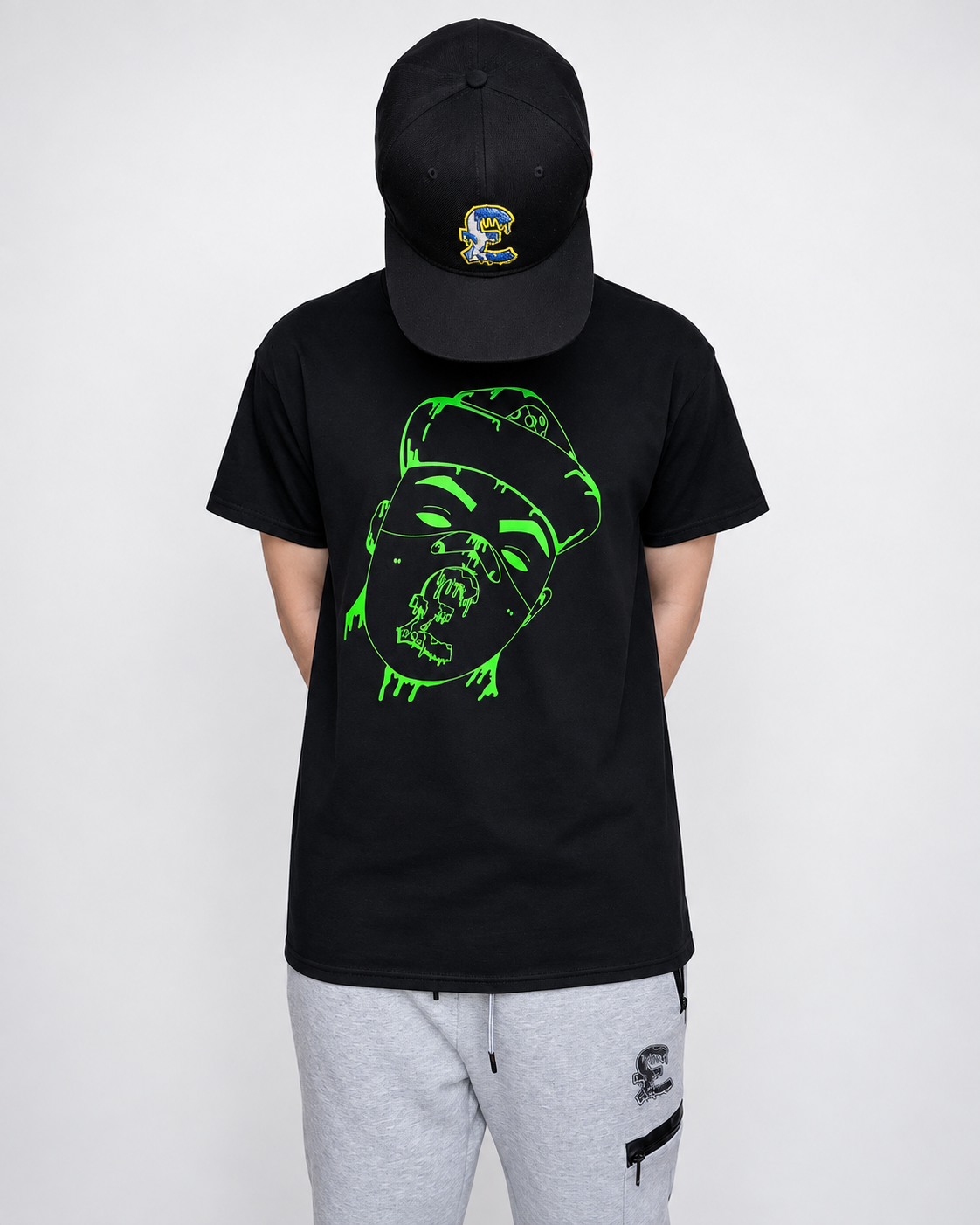 JJ x BlueCheese Green Mask T-Shirt
