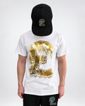 JJ x BlueCheese Gold £ T-Shirt – White
