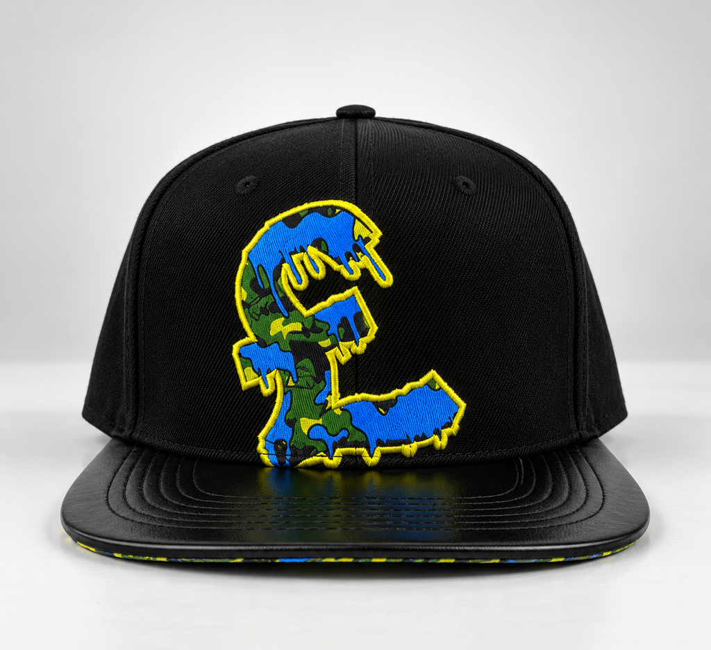 JJ x BlueCheese Camo £ Snapback Cap